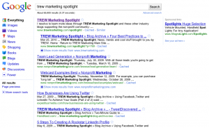 Snapshot of New Google Search Page Snapshot of New Google Search Page