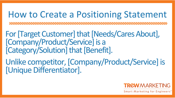 how to create a product positioning statement sample positioning statement