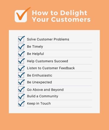 Delight Customers Checklist