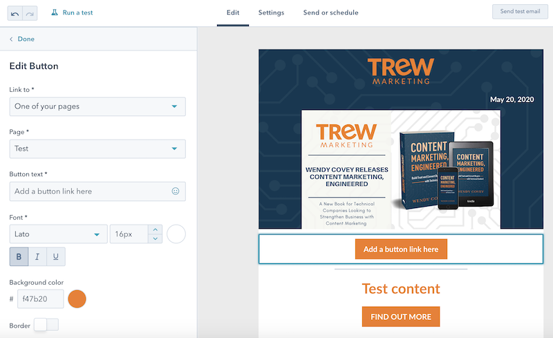 HubSpot Marketing hub email example
