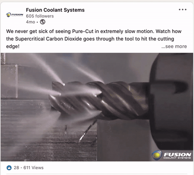 fusion coolant video on social