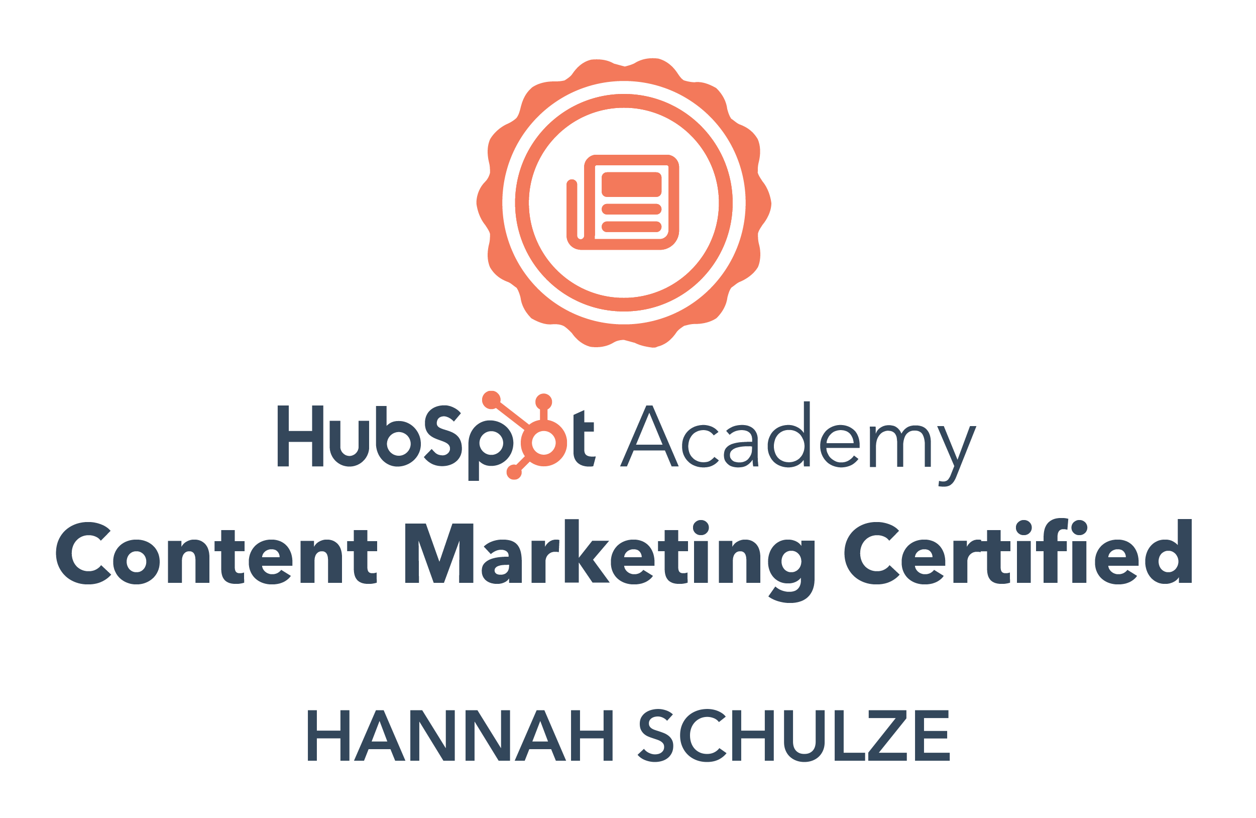 hannah content cert