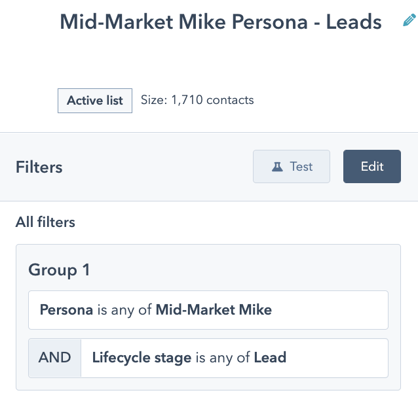 Mike Persona Leads List