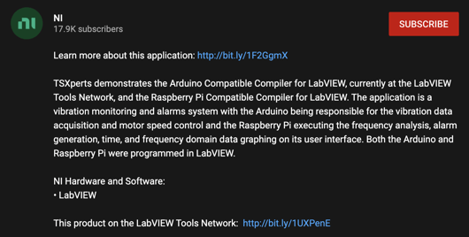 NI YouTube Video Description