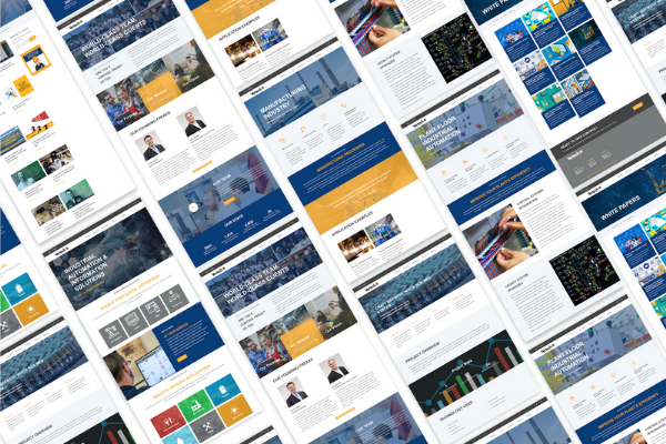 A branded suite of marketing materials