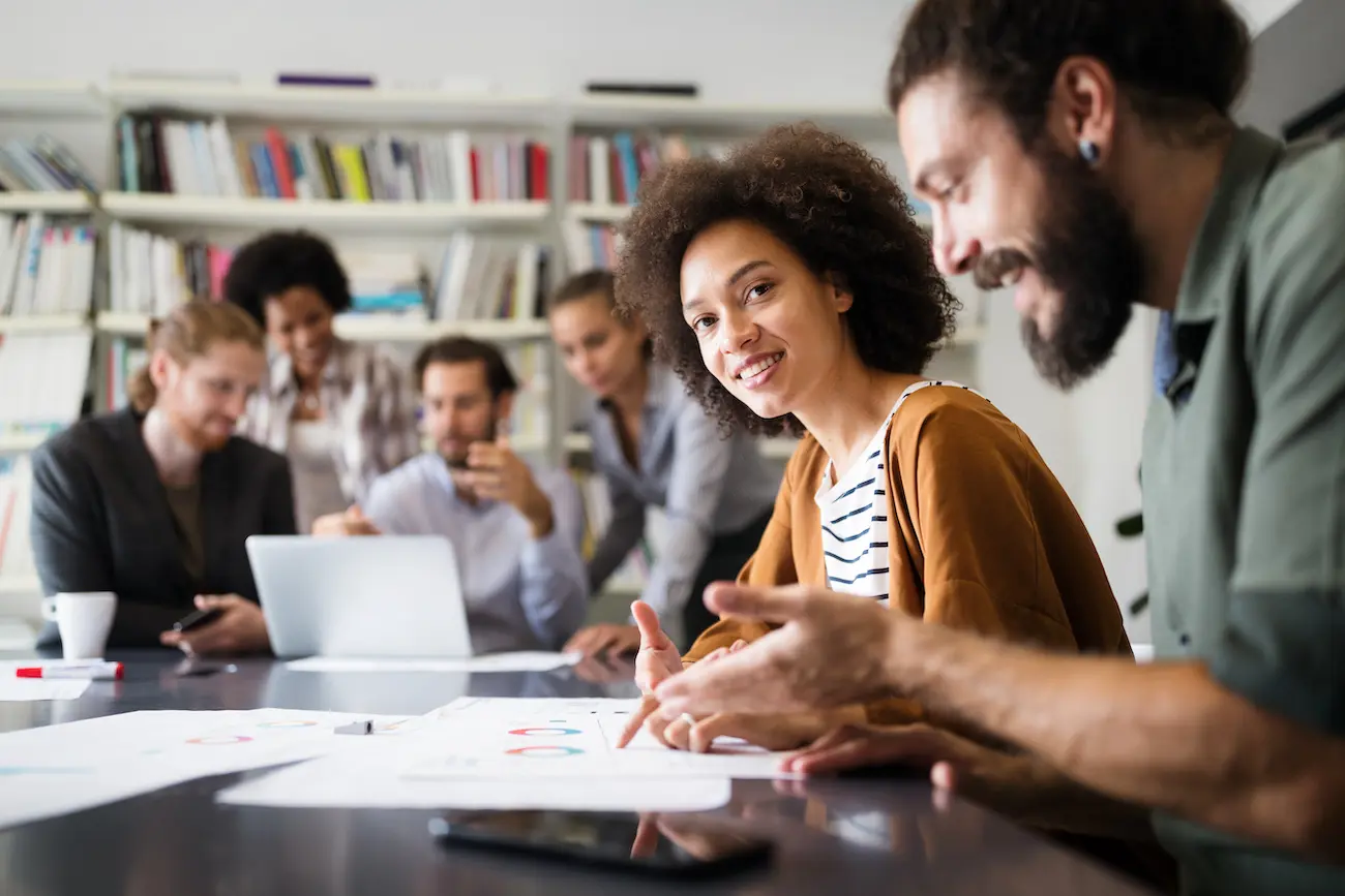 Team Collaborating Stock Image